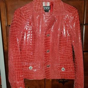 Vintage Red Leather Jacket